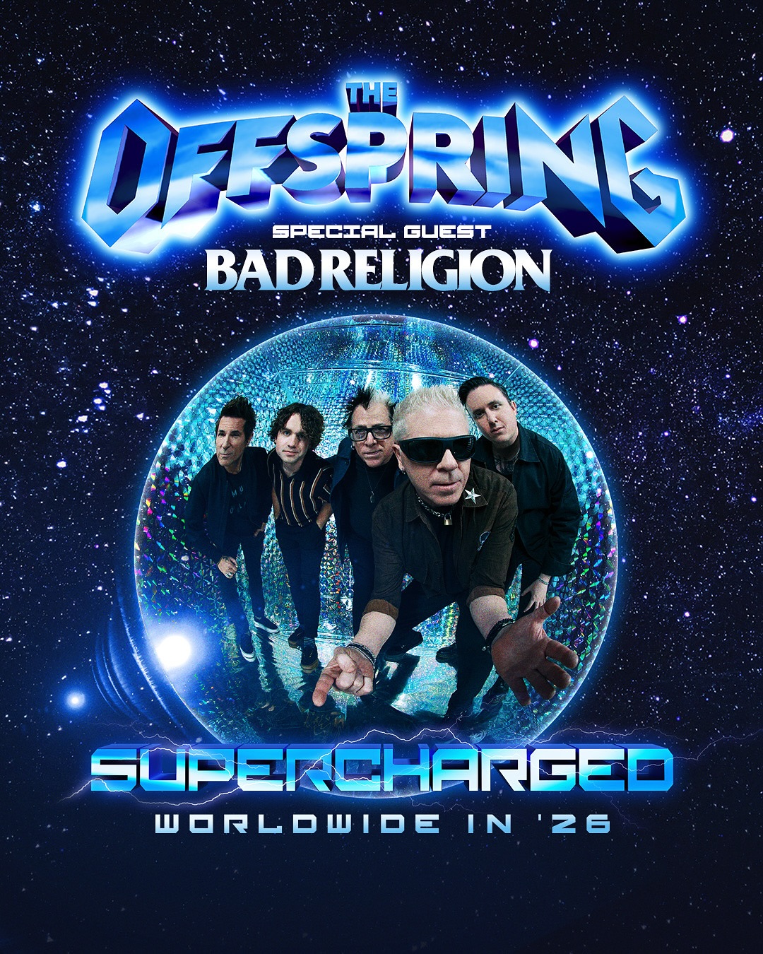 The Offspring The Supercharged Worldwide Tour Tour Poster 2026